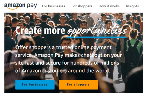 Amazon Pay mejores palestra