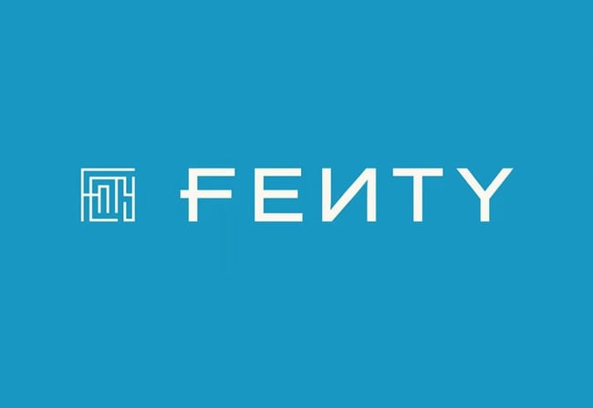 ejemplo de logo creativo de Fenty