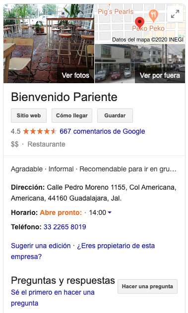 Ficha de negocio en Google para publicidad gratis