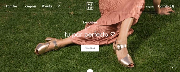 Fondo para página web con fotografías en Mitu