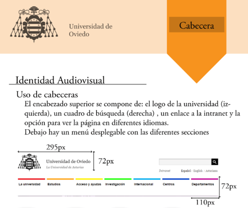 Guía de estilo del sistema de diseño de la Universidad de Oviedo