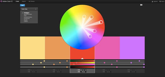 Herramientas de color- Adobe Color