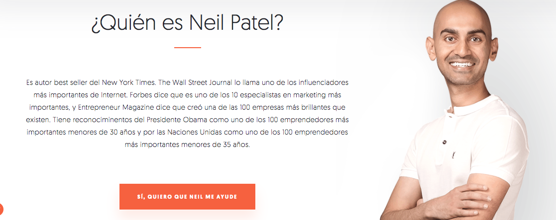 Neil Patel, ejemplo de marca personal