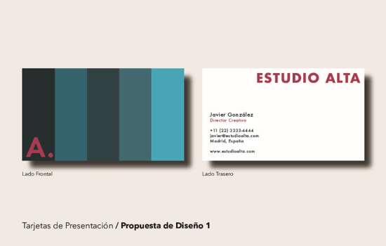 Plantillas de tarjetas de presentación en PowerPoint e Illustrator
