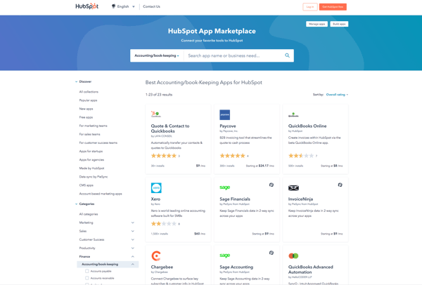 HubSpot App Marketplace showing the different cpq integrations