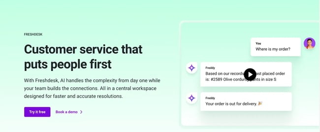 automatización del servicio de atención al cliente, Freshdesk información