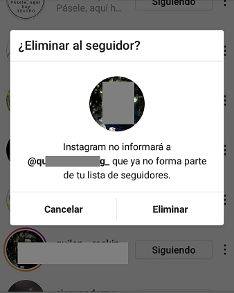 como eliminar seguidores en instagram