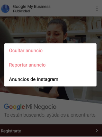 como quitar publicidad en instagram