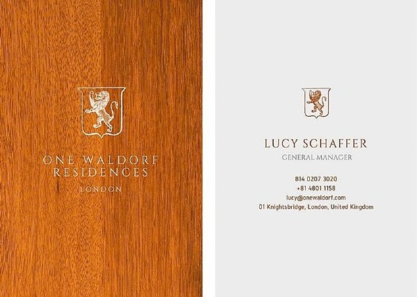 Tarjeta de presentación elegante: Lucy Schaffer