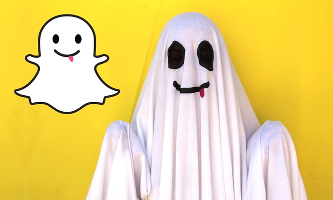 Disfraz halloween oficina fantasma Snapchat