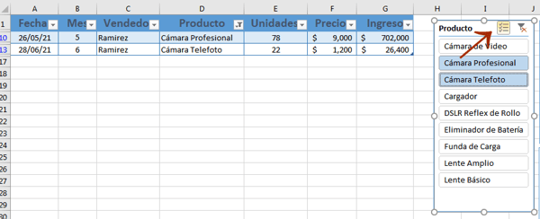 Cómo hacer una segmentación de datos en Excel: opciones
