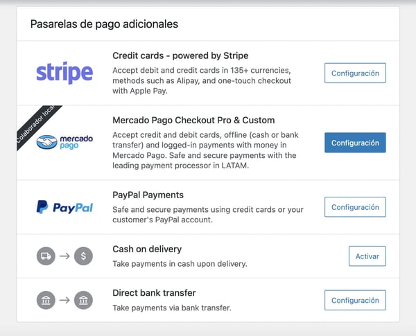 Cómo crear una tienda online en WordPress: Pasarela de pagos