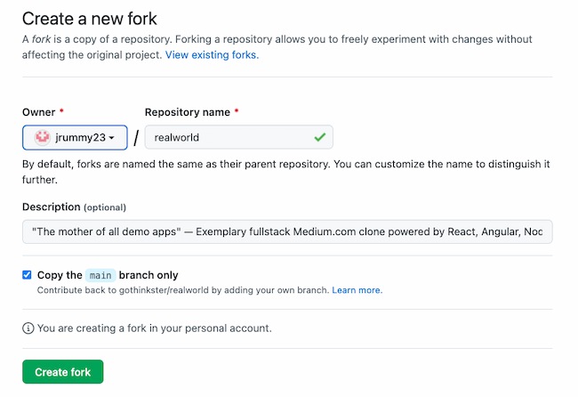Ejemplo de para qué se usa GitHub: Bifurcación (fork)