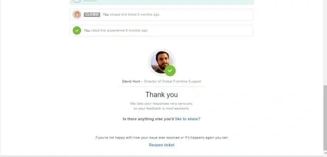 Encuesta de satisfacción del cliente de HubSpot