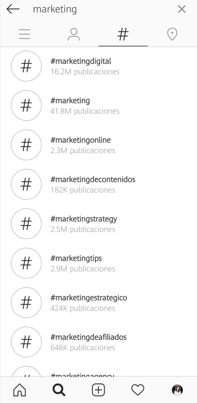 #marketing digital, un hashtag de marca en Instagram