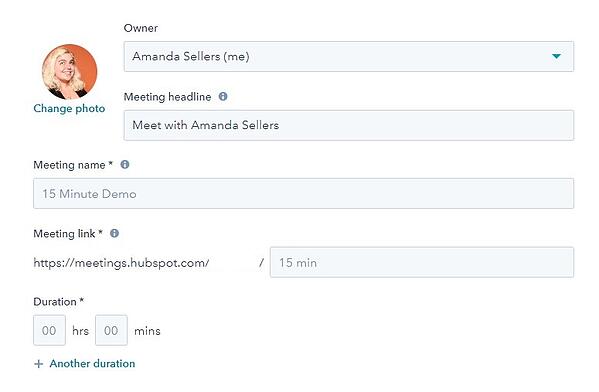 Cómo programar una reunión con HubSpot: vacía los datos de tu junta