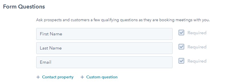 Cómo agendar citas con HubSpot: agrega preguntas y úsalas como filtro