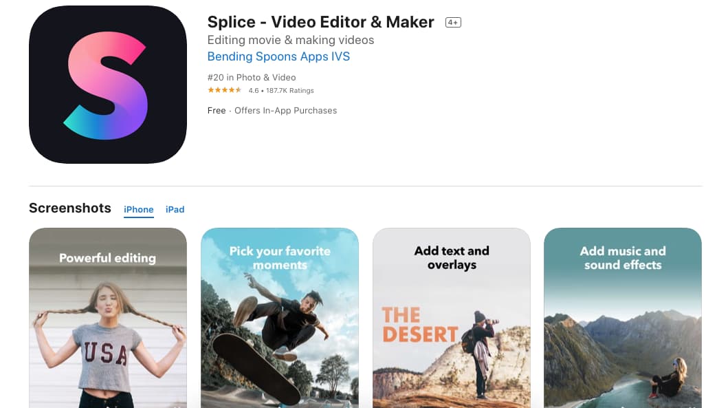 Cómo subir videos a Instagram: editor Splice