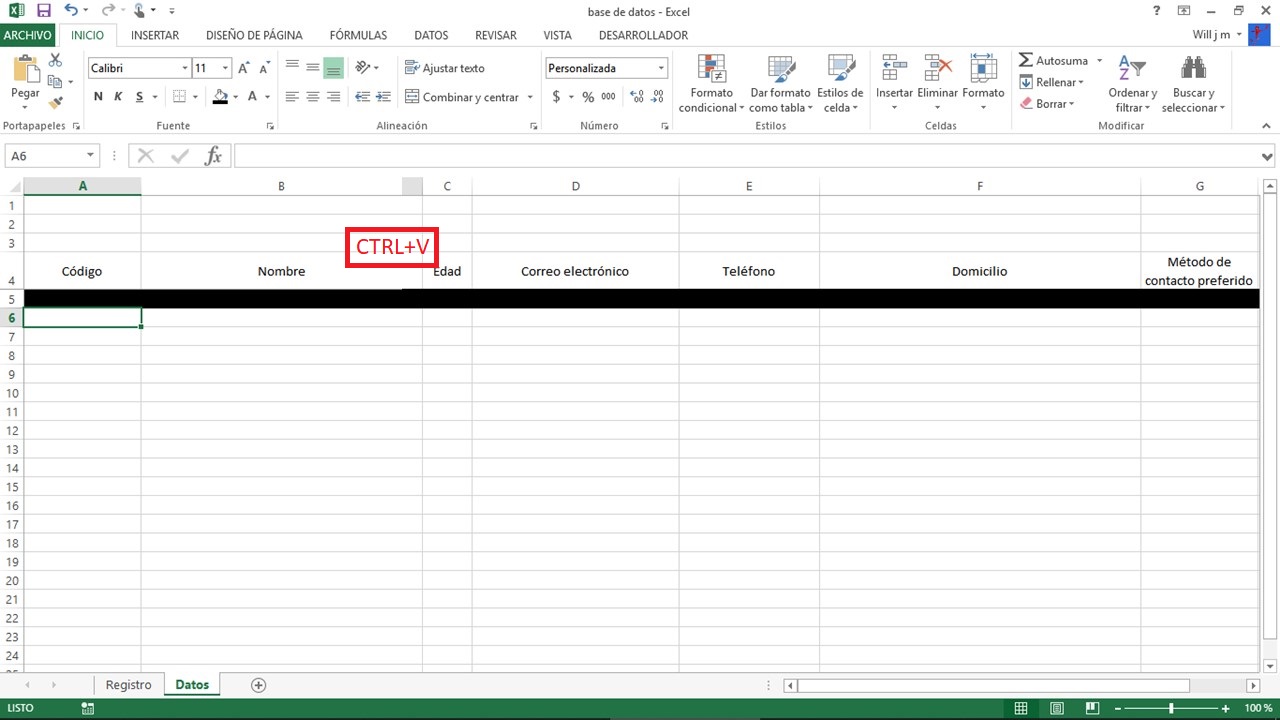 crear una base de en Excel para tu empresa (paso a paso)