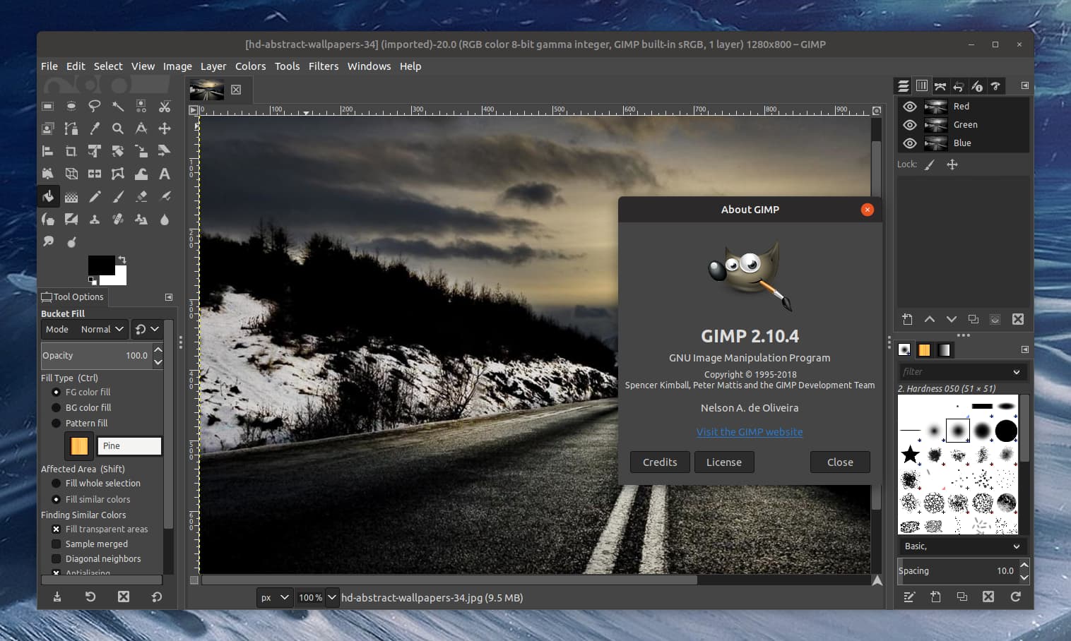 Programa de diseño gráfico gratis: GIMP