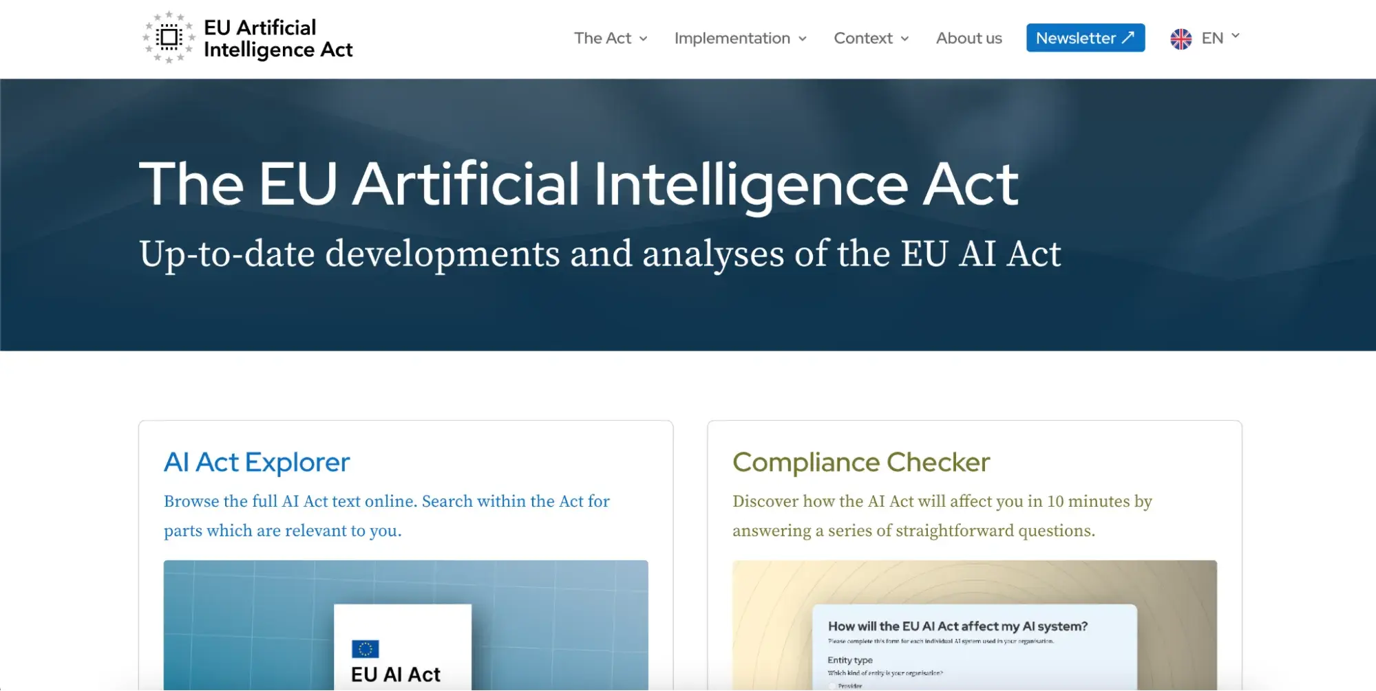 ai cdp: Captura de pantalla de la ley de IA de la UE