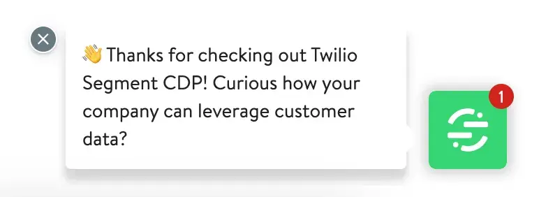 ai cdp: Captura de pantalla de Twilio Segment