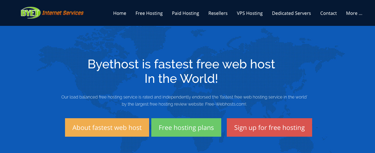 Bythost, sitio de hosting gratuito
