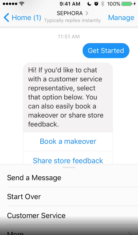 Chatbot de Sephora