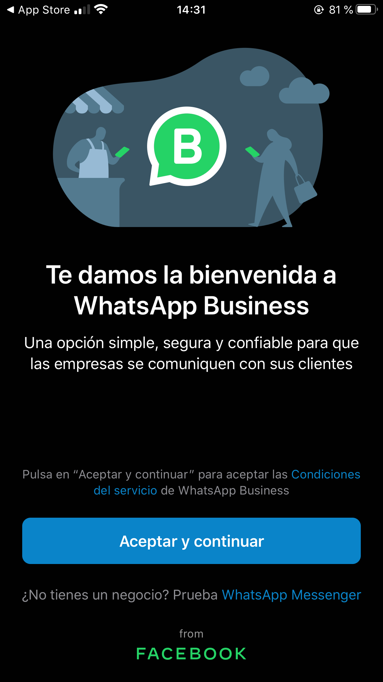 Cómo vender por WhatsApp: descarga de WhatsApp for Business para iOS