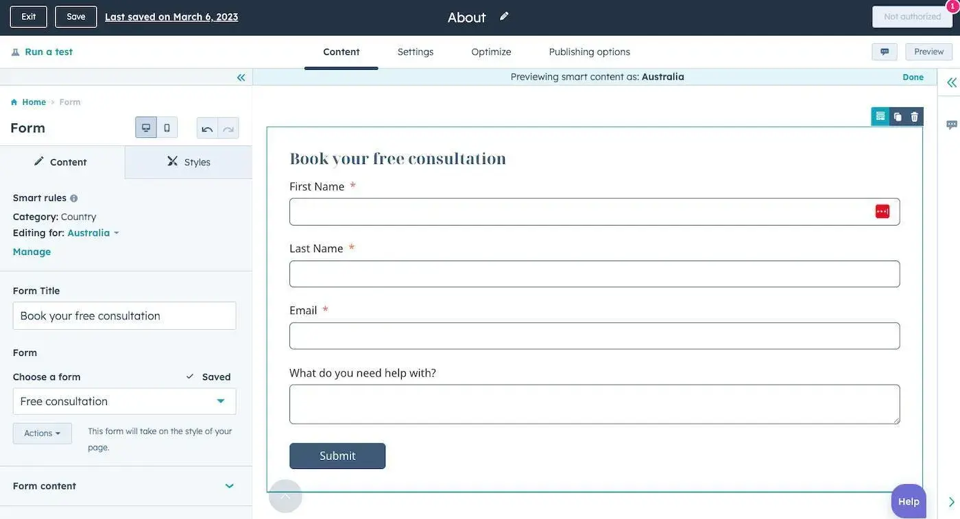 El CMS de HubSpot te ayuda a crear sitios web personalizados sin conocimientos técnicos profundos.