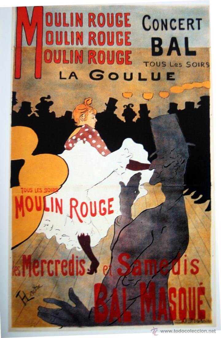 Historia del diseño gráfico: carteles publicitarios de Toulouse-Lautrec