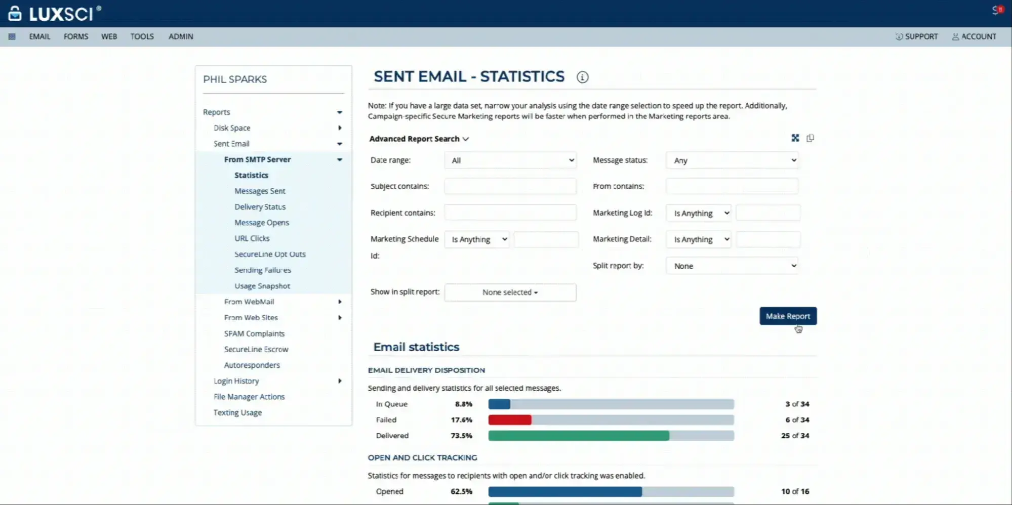 email marketing para el sector salud: LuxSci