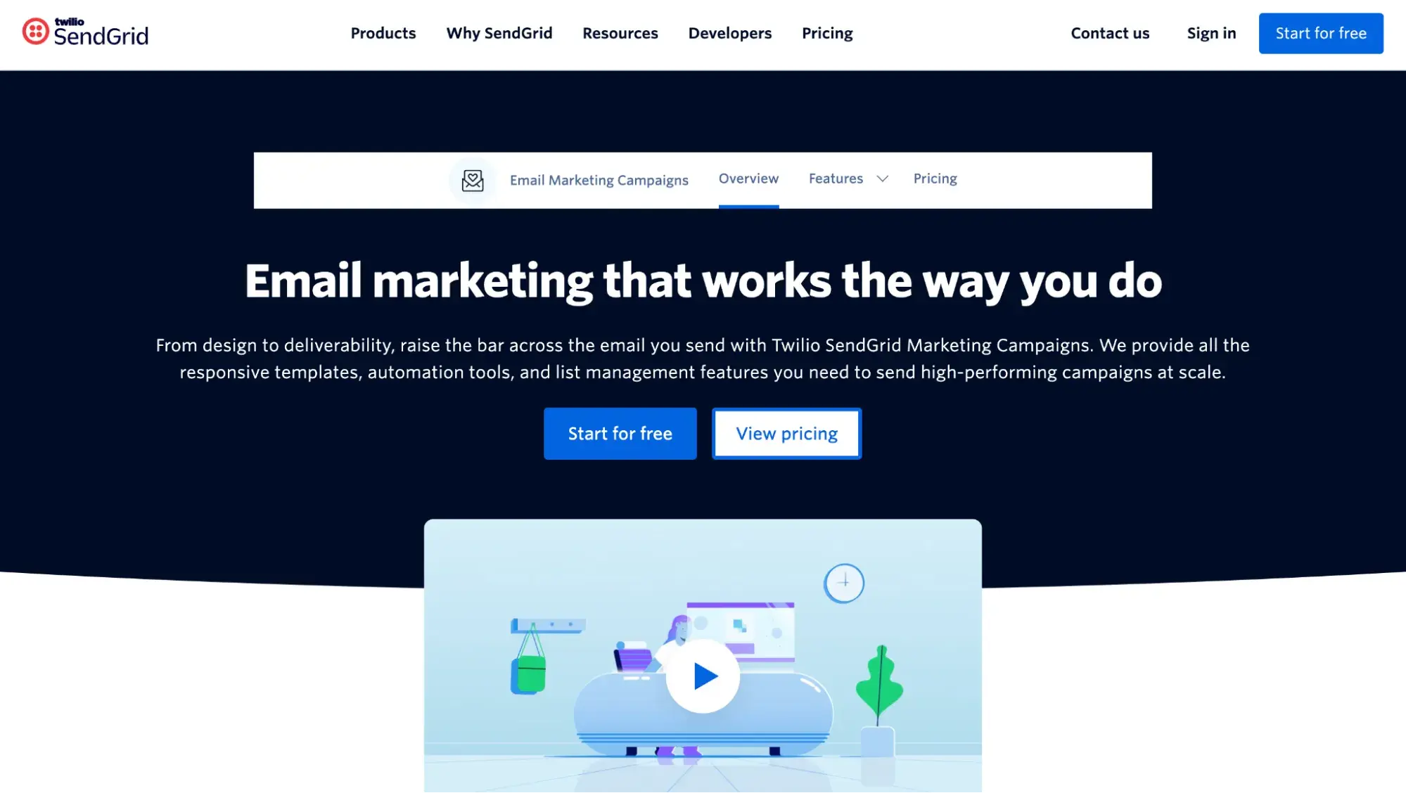 email marketing para organizaciones sin ánimo de lucro: SendGrid