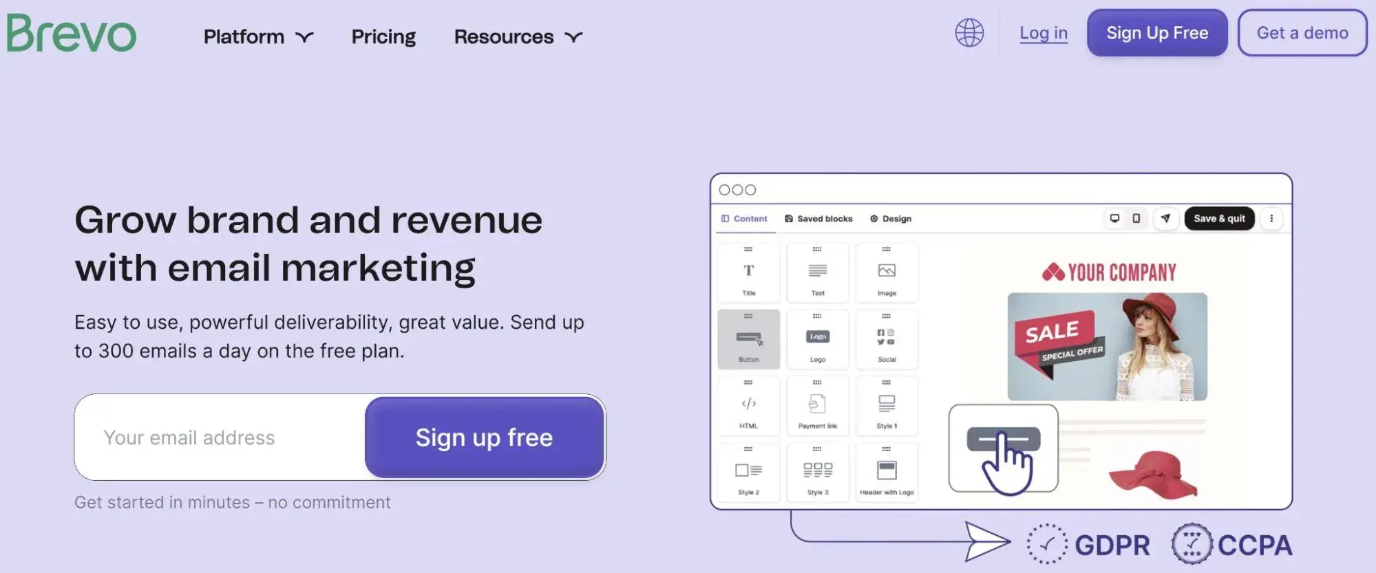 Brevo email marketing para restaurantes