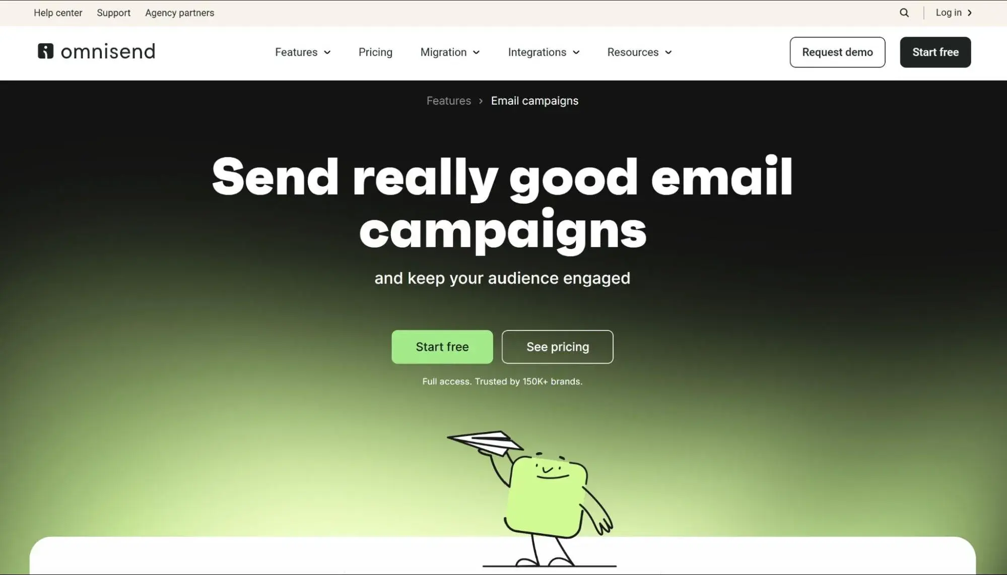 Omnisend email marketing para restaurantes