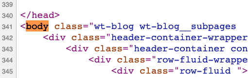 Etiqueta de HTML body