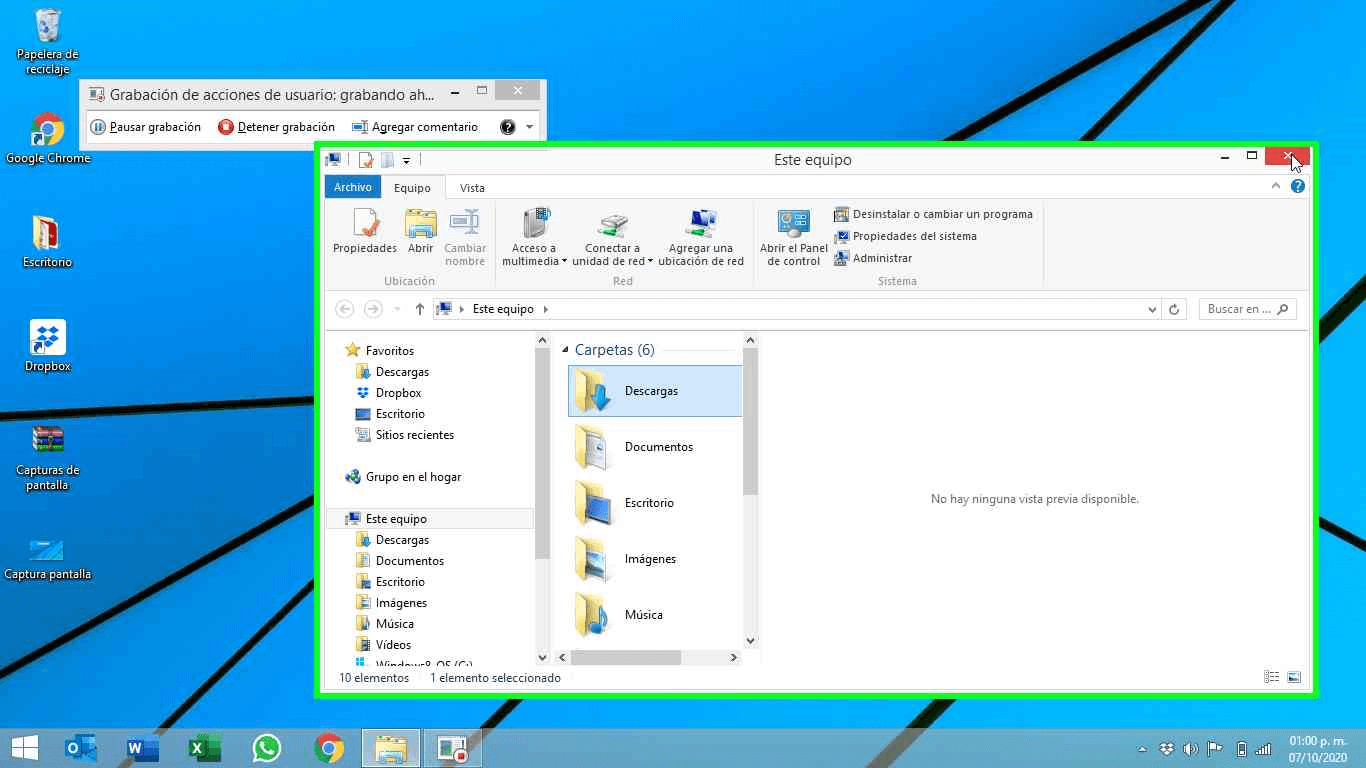 Grabar pantalla en PC con Windows 10