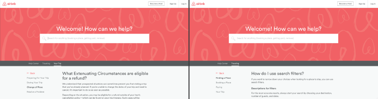 Ejemplo de diseño para buena experiencia de usuario: Airbnb