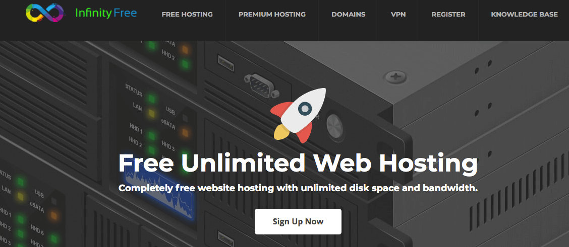 Infinity Free, sitio de hosting gratuito