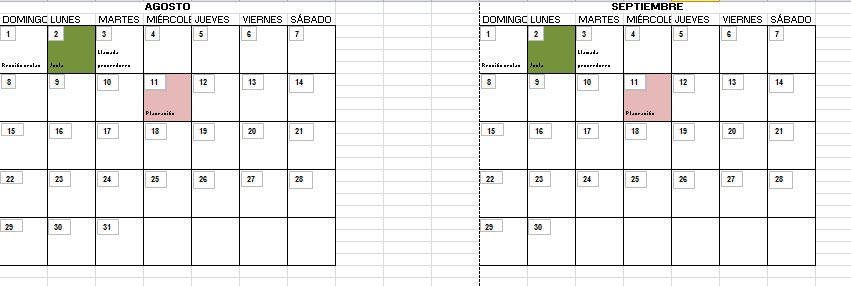 Cómo hacer un calendario anual en Excel sin plantillas