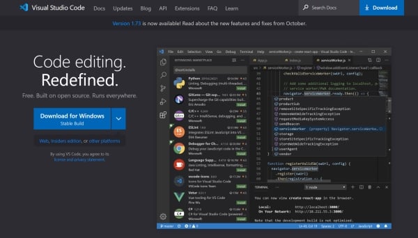 Los mejores editores HTML: Visual Studio Code