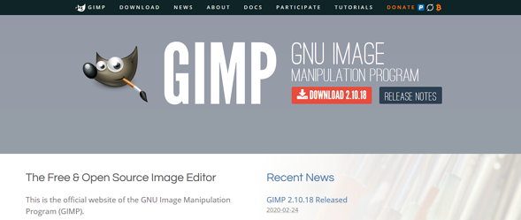Programas de marketing de contenidos: GIMP