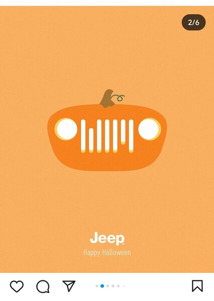 Ejemplos de publicidad de Halloween: Jeep
