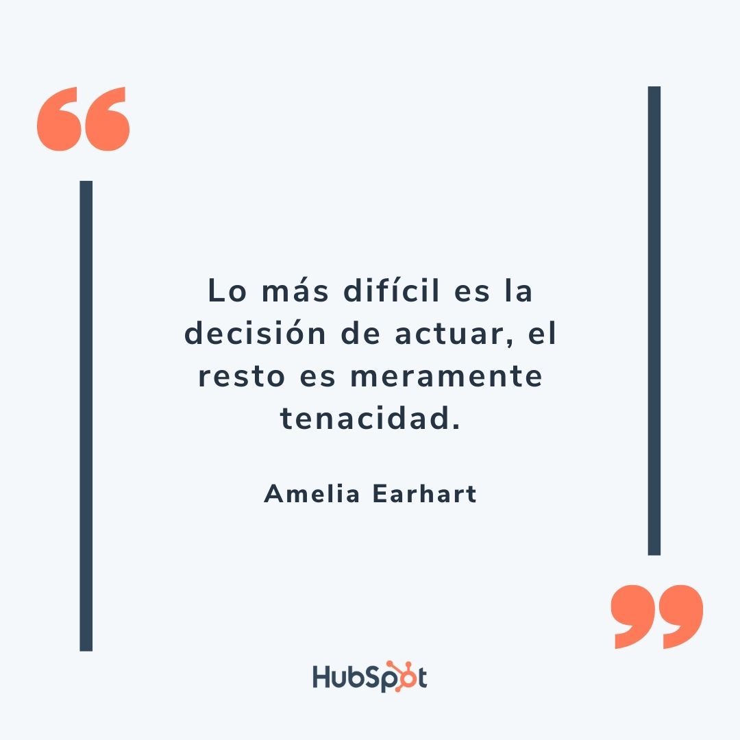 Frase de liderazgo y éxito de Amelia Earhart