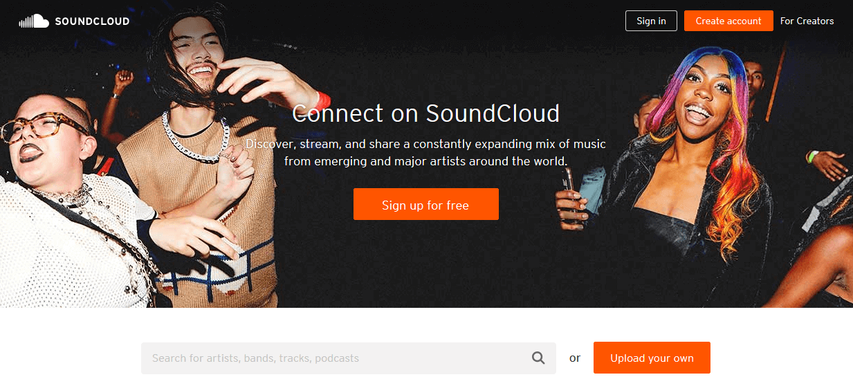 Programas de marketing de contenidos: Soundcloud