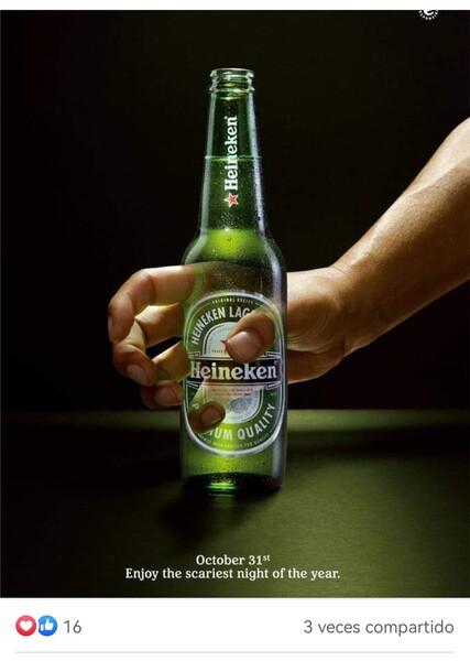 Ejemplos de publicidad de Halloween: Heineken