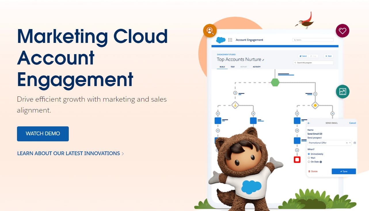 mejores plataformas de marketing automation en 2023: salesforce marketing cloud