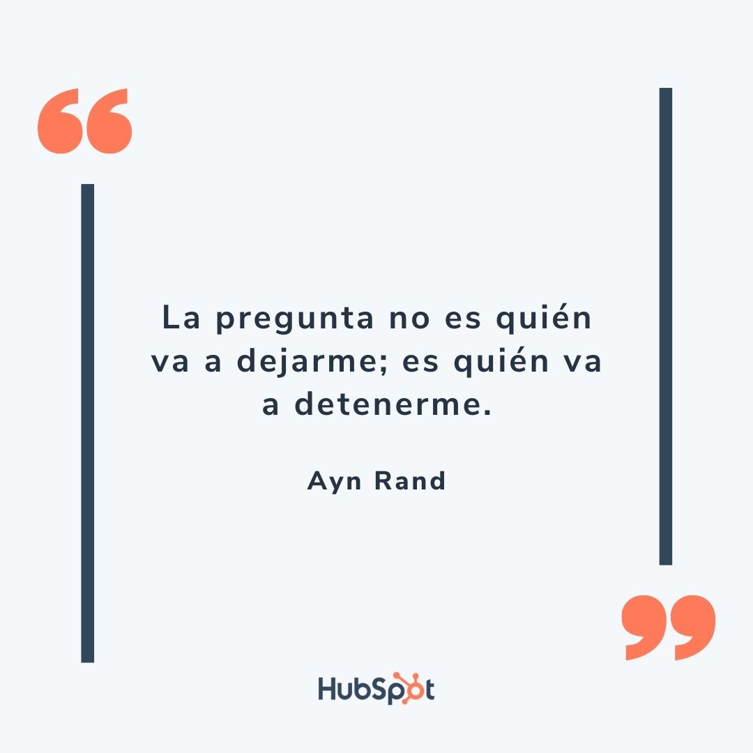 Frase de un buen líder de Ayn Rand