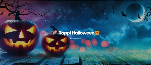 Ejemplos de publicidad de Halloween: Rappi