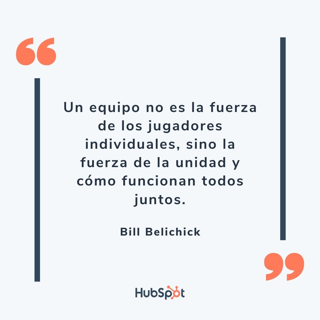 Frase de líderes empresariales de Bill Belichick